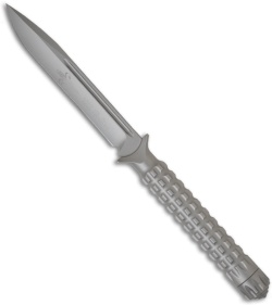 Custom Microtech A.D.O. Prototype Knife Drop Point Fixed Blade (4.5" Bead Plain)