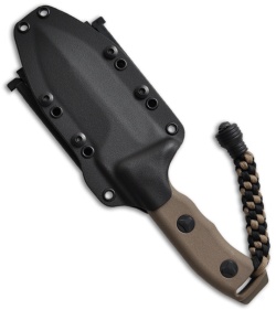 Microtech Crosshair Knife Tan Double Edge Fixed (5" Tan Serr) 101-2TA