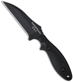 Smith & Wesson SWHRT1 Tactical Boot Knife Fixed Blade (3.8" Black Plain)