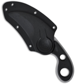 Smith & Wesson SWHRT2 Badge Knife Fixed Blade (2.35" Bead Blast Serr)
