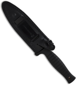 Smith & Wesson SWHRT9B Boot Knife Fixed Dagger Blade (4.75" Black Plain)