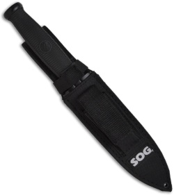 SOG Fixation Dagger Fixed Blade Knife (6.67" Black Plain/Serr) FX-10