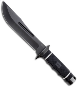 SOG Creed Fixed Knife w/ Leather Sheath (TiNi PLN) CD-02