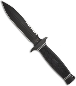 SOG Daggert 1 Fixed Blade Knife w/ Kydex Sheath (5.65" Black Serr) D25T