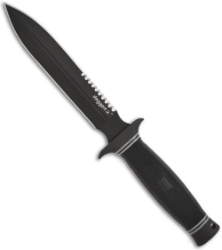 SOG Daggert 2 Fixed Blade Knife w/ Kydex Sheath (6.6" Black Serr) D26T