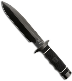 SOG Demo Fixed Blade Knife (7.2" Black Plain) SSD-01