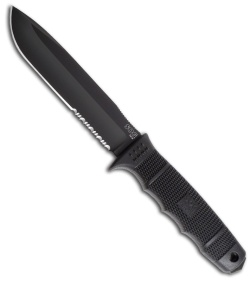 SOG Force Fixed Blade Knife (6" Black Serrated) SE-38