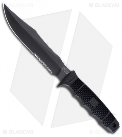 SOG Seal Team Elite Fixed Knife w/ Nylon Sheath (TiNi SER) SE37-N
