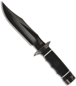 SOG Tech Bowie Fixed Blade Knife (Black PLN) S10B