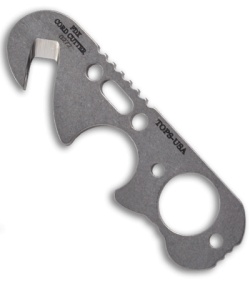TOPS Knives FDX Cord & Line Cutter Fixed Blade Tool (Stonewash) FDX-25