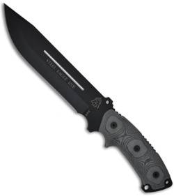 TOPS Knives Steel Eagle Large 107E Knife (7" Black Plain)