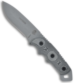 TOPS Knives Cochise Fixed Blade Hunter Point Knife w/ Sheath (Gray) CO55