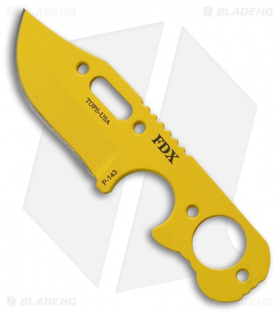 TOPS Knives FDX Skeleton Hunter Yellow Front