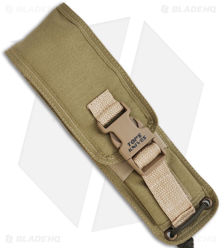 TOPS Knives XcESTAlpha Fixed Blade Knife w/ Coyote Sheath (3.25" Gray