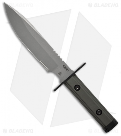 Zero Tolerance ZT-9 Bayonet S30V Fixed Blade Knife (Stonewash PLN)