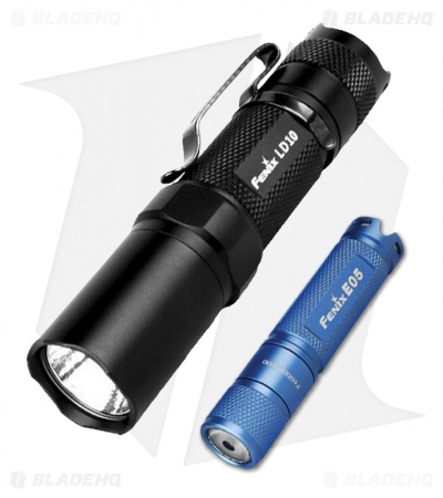 Fenix LD10 & E05 LED Flashlight Boxed Gift Set