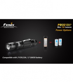 Fenix PD32 Ultimate Edition Flashlight Cree XM-L (T6) LED Max 740 Lumens PD32UE