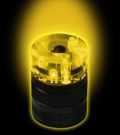 Flash-Cap LED Flashlight & Beacon System w/ Magnetic Base (Amber)