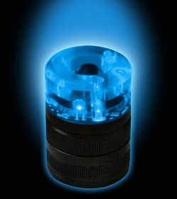 Flash-Cap LED Flashlight & Beacon System w/ Magnetic Base (Blue)