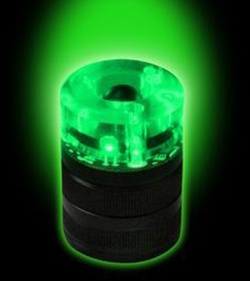 Flash-Cap LED Flashlight & Beacon System w/ Magnetic Base (Green)