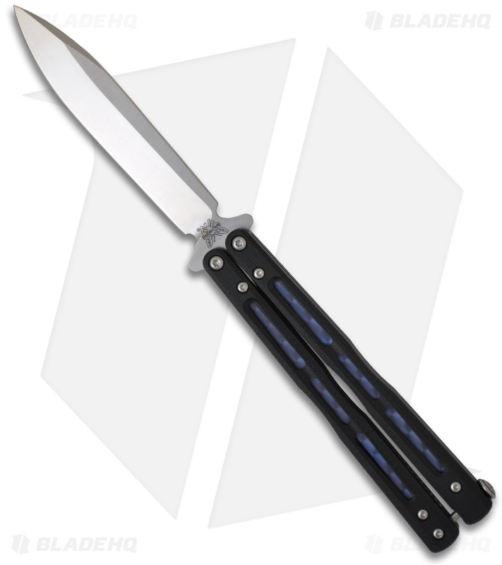 Benchmade 51 Morpho Balisong Butterfly Knife (Black) Blade HQ
