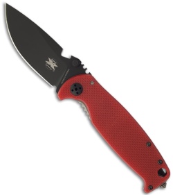 DPx HEST/F 2.0 Knife Red G10 & Titanium Folder (3.25" Black) BHQ Exclusive