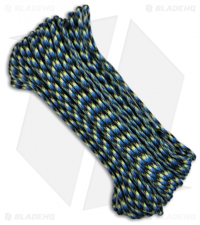 Blue Snake Nylon Braided 550 Cord Paracord (100')
