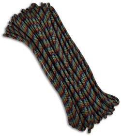 Dark Stripes 550 Paracord Nylon Braided 7-Strand Core (100') USA