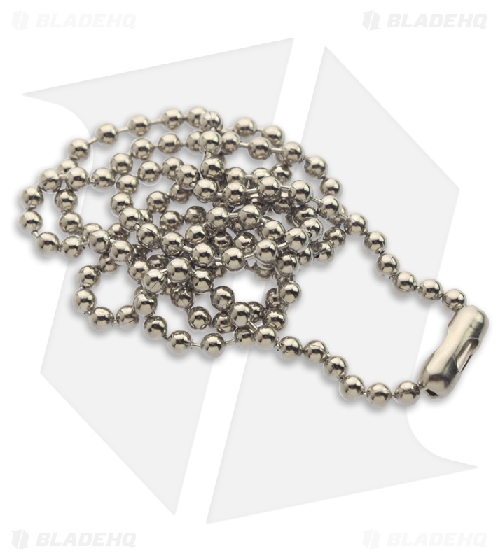 Nickel Plated Steel Ball Chain 6 (24") Blade HQ