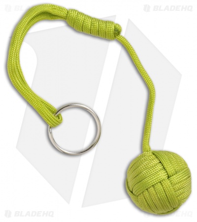 Monkeyz Fist Lime Green Paracord Lanyard Knot (Large 1-1/4" Ball)