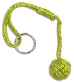 Monkeyz Fist Lime Green Paracord Lanyard Knot (Small 3/4" Ball)