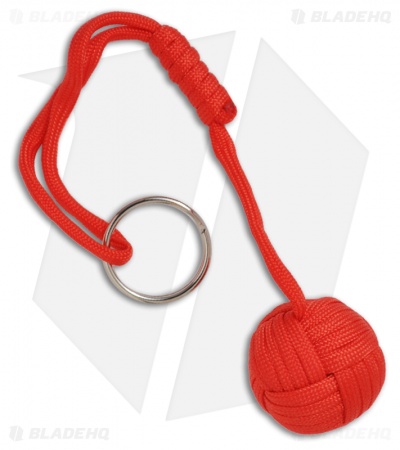 Monkeyz Fist Red Paracord Lanyard Knot (Large 1-1/4" Ball)