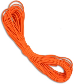 Orange 550 Paracord Nylon Braided 7-Strand Core (100') USA