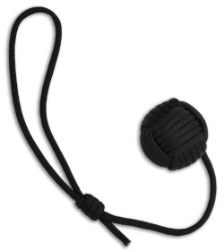 Para-Cord Black Gorilla Fist Knot Lanyard (1-1/4" Ball)