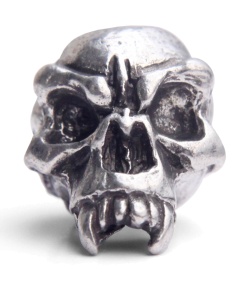 Schmuckatelli Fang Skull Lanyard Bead (Pewter)