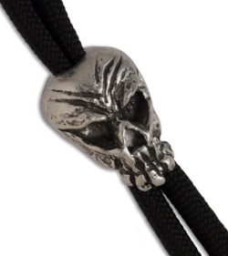 Alien Skull Bead Medium Metal Antique Pewter
