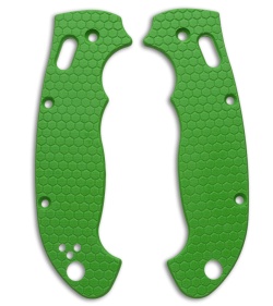 Spyderco Manix 2 XL Honeycomb Pattern G10 Scales Allen Putman (Toxic Green)