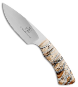 Arno Bernard Knives Gecko Fixed Blade Knife w/ Mammoth Molar (2.75" Satin) 5313