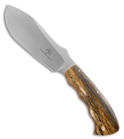 Arno Bernard Knives Giant Rhino Knife w/ Giraffe Bone (4.75" Satin) 1402