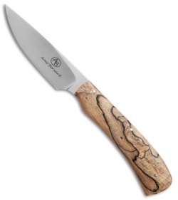 Arno Bernard Knives Jackal Fixed Blade Knife w/ Spalted Maple (3" Satin) 4214