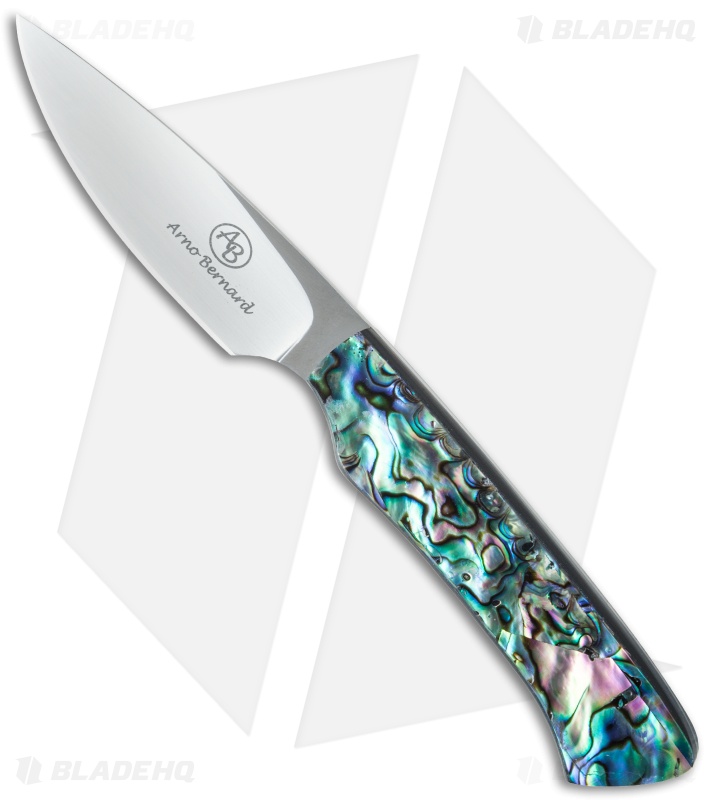 Arno Bernard Knives Galago Fixed Blade Knife Paua Abalone (2.75" Satin
