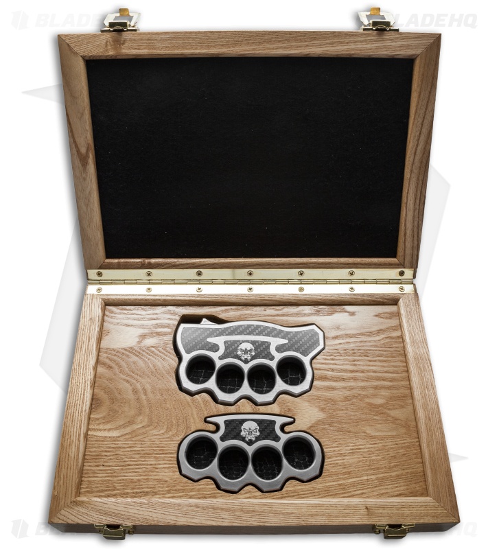 Burn Knives Custom KRazor Tanto D/A OTF Automatic Knife + Knuckle Set