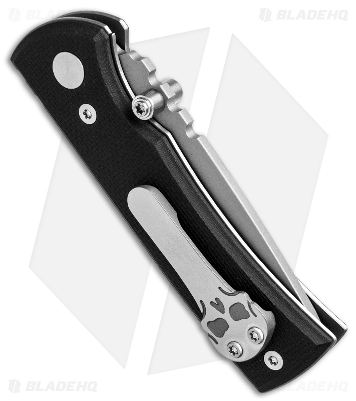 Chaves Knives 228 Street Version Liner Lock Knife Black G10 (3" Bead