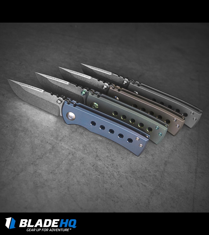 Chaves American Made Redención 228 Frame Lock Knife Bead Blast Titanium