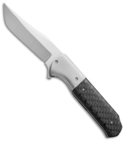 Chuck Gedraitis Prototype Marauder Flipper Knife Carbon Fiber (3.75" Satin)