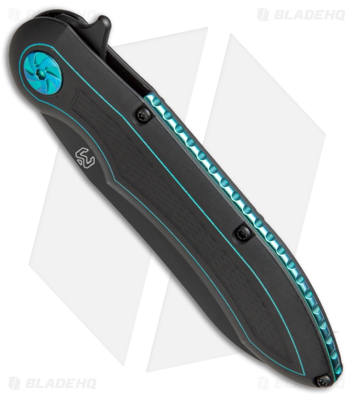 Millit Knives Jerry Moen Max Evolution Black/Green Ano (3.75" Black