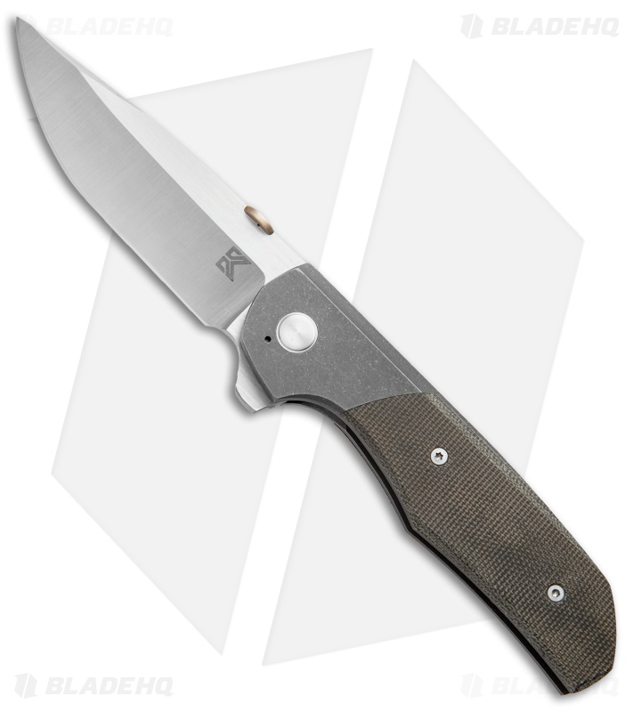 Eutsler Custom Equalizer Bolster Lock Knife Micarta (3.375" Satin) Blade HQ