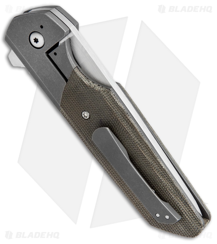 Eutsler Custom Regulator Bolster Lock Knife Micarta (3.5" Satin) Blade HQ