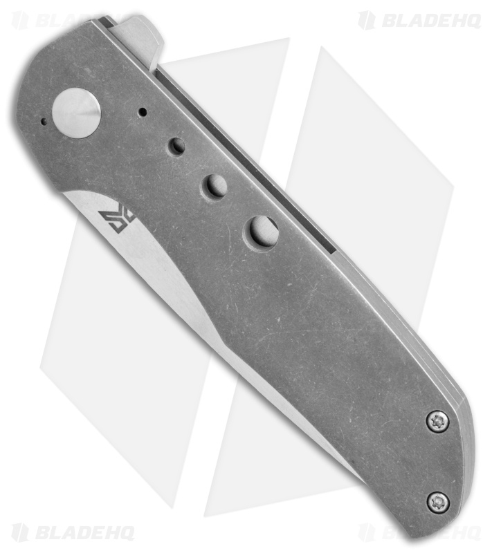 Eutsler Knives Custom Equalizer Frame Lock Knife Ti w/ Holes (3.375