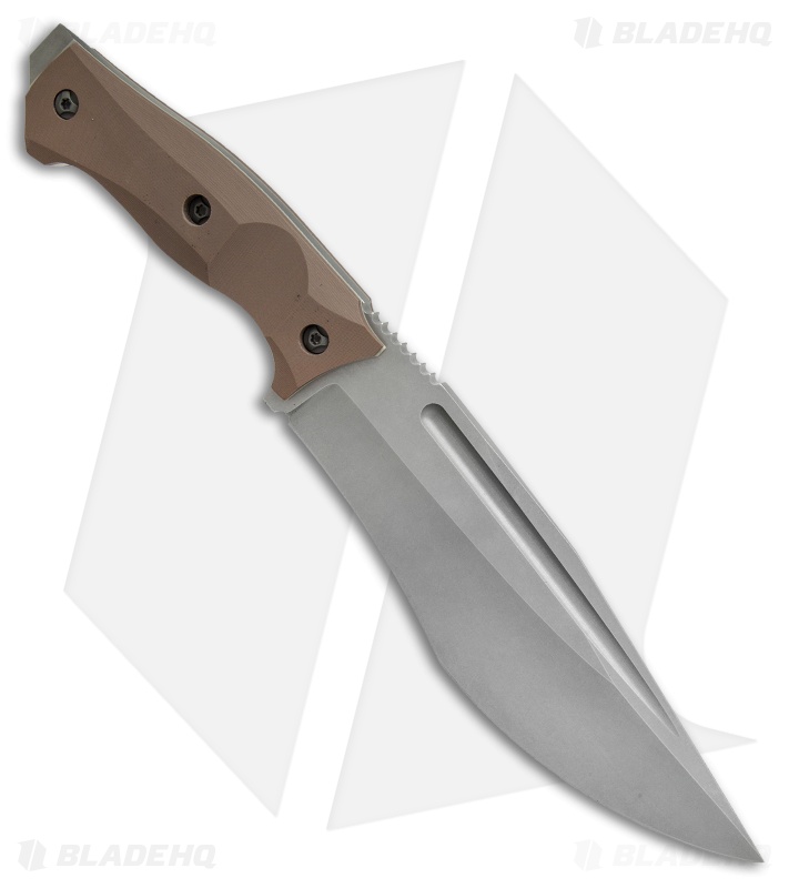 Peter Rassenti Custom Fixed Blade Knife Coyote G10 (6.75" BB/SW